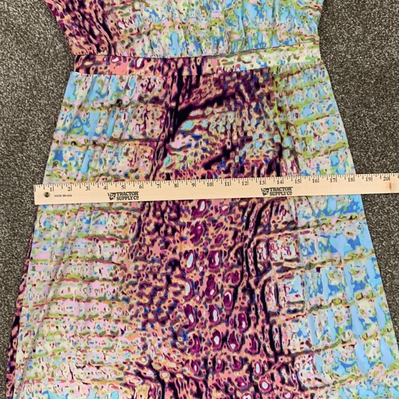 Simply Vera Vera Wang Sleeveless Midi Dress Sz M Elastic Waist Polyester - Picture 8 of 13